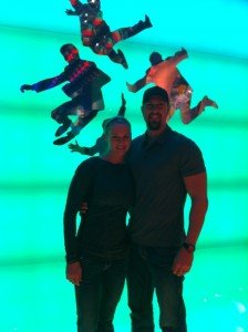 Here's me and David right after we finished the Las Vegas Rock & Roll Half Marathon.  Our reward...Tickets to the Beatles Show